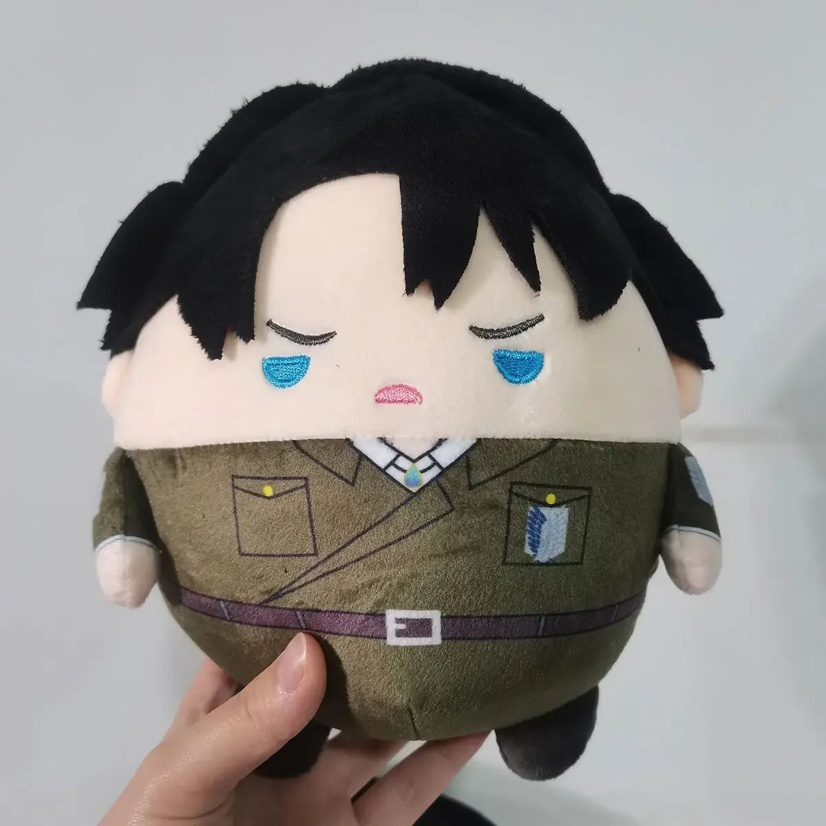 23cm Levi Ackerman Cosplay Plush Doll Toy Anime Eren Mikasa Cute Soft Stuffed Pillow Christmas Thanksgiving Gift
