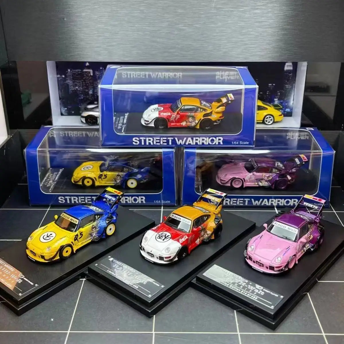 Street Warrior 1:64 Porsche RWB 993 Alloy Car Model Collection Series GIFT