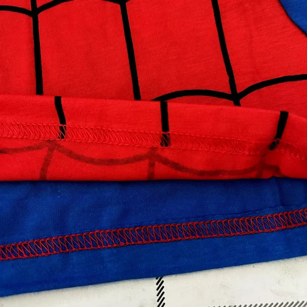 Halloween Superhero Spiderman Kids Pyjamas Set Cartoon Long Sleeve Sleepwear Boys Girls Christmas Hero Cosplay Pajamas Homewear