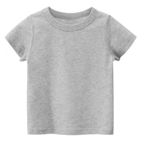 Kids Plain T Shirt Tops for Child Boys Girls Baby Toddler Solid Blank Cotton Clothes White Black Children Summer Tees 1-8 Years