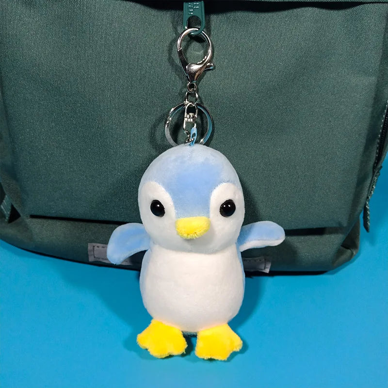 11CM Penguin Plush Pendant Soft Easy Hanging Mini 3D Eyes Cute Penguin Plush Keychain Stuffed Animals Bag Accessories For Gift