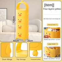 Cartoon Bedside Table Children's Storage Cabinets Finishing Rack Cabinet Cosmetic Organizers Sundries Sorting Bedroom Furniture