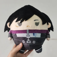 23cm Levi Ackerman Cosplay Plush Doll Toy Anime Eren Mikasa Cute Soft Stuffed Pillow Christmas Thanksgiving Gift