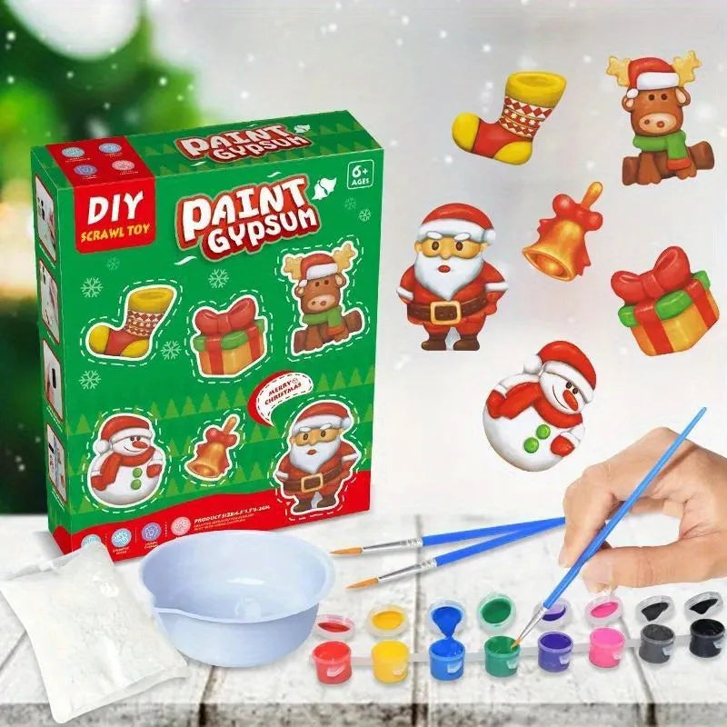 DIY Youth Stone Drawing Toys Graffiti Gypsum Drawing Educational Toys Handicraft Activity Games Dinosaur Decoration Set  Pod