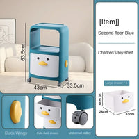 Cartoon Bedside Table Children's Storage Cabinets Finishing Rack Cabinet Cosmetic Organizers Sundries Sorting Bedroom Furniture