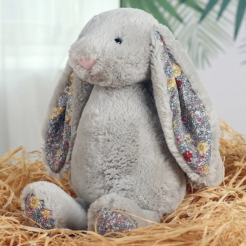 Shy Floppy Ear Bunny Plush Toy, Soft Stuffed Animal Doll for Girls, Cute Easter Valentine Birthday Gift for Kids, Friends