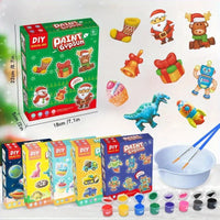 DIY Youth Stone Drawing Toys Graffiti Gypsum Drawing Educational Toys Handicraft Activity Games Dinosaur Decoration Set  Pod