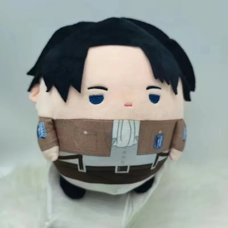 23cm Levi Ackerman Cosplay Plush Doll Toy Anime Eren Mikasa Cute Soft Stuffed Pillow Christmas Thanksgiving Gift