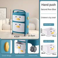 Cartoon Bedside Table Children's Storage Cabinets Finishing Rack Cabinet Cosmetic Organizers Sundries Sorting Bedroom Furniture