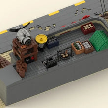 NEW 862PCS Hot Selling City Street View MOC Apocolypse Trashed Diner Diorama model DIY creative ideas Toy Assembly Puzzle Gift