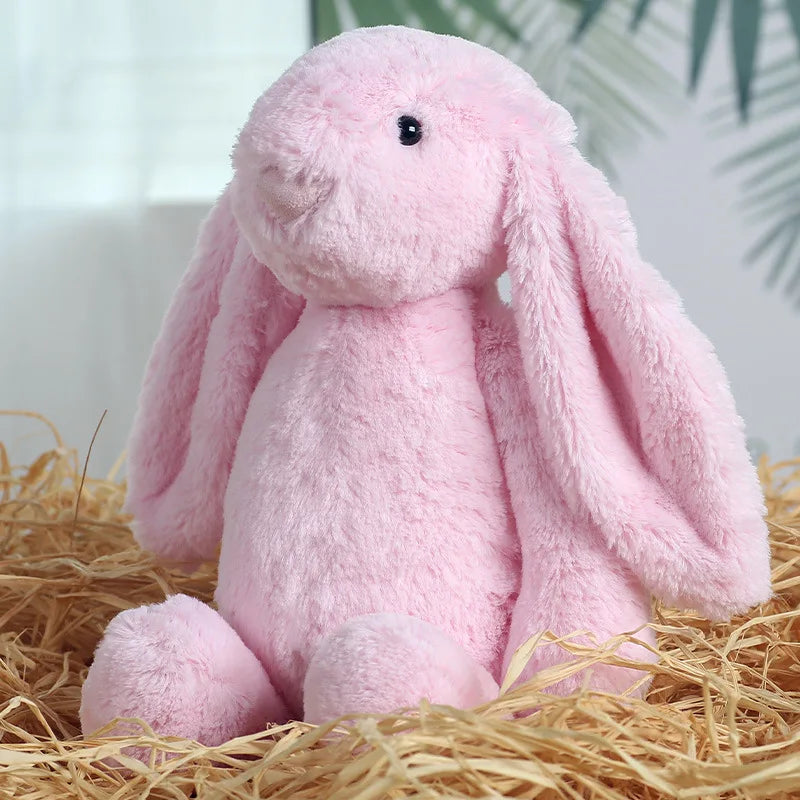 Shy Floppy Ear Bunny Plush Toy, Soft Stuffed Animal Doll for Girls, Cute Easter Valentine Birthday Gift for Kids, Friends