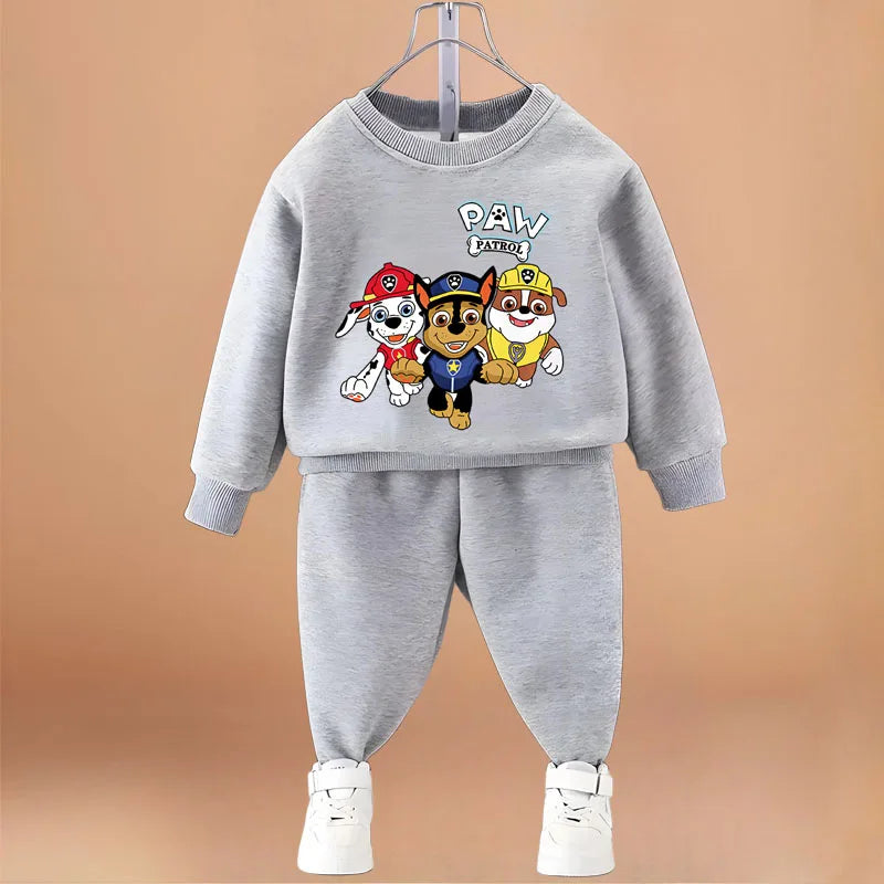 PAW Patrol Boys Fashion Hoodies Sets Fall Children Long Sleeve Pullover and Trousers Two Piece Suit Kids Casual Sweatsuit New