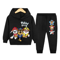 PAW Patrol Thin Hoodies Sweatshirts Children's Sets Child Boy Tops + Pants 2 Pcs Suits Kids Boys Cartoon Printed Tracksuits Set