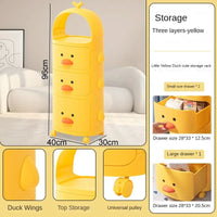 Cartoon Bedside Table Children's Storage Cabinets Finishing Rack Cabinet Cosmetic Organizers Sundries Sorting Bedroom Furniture