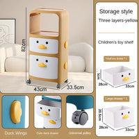 Cartoon Bedside Table Children's Storage Cabinets Finishing Rack Cabinet Cosmetic Organizers Sundries Sorting Bedroom Furniture
