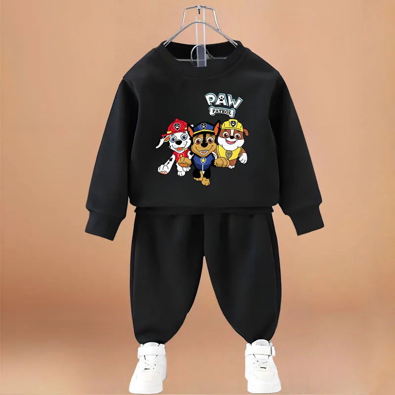PAW Patrol Boys Fashion Hoodies Sets Fall Children Long Sleeve Pullover and Trousers Two Piece Suit Kids Casual Sweatsuit New