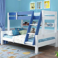 Bunk Beds for Children - Modern Simple Design - Solid Wood Construction with Storage Function - Ideal for Kids Bunk Bed Kid Bed
