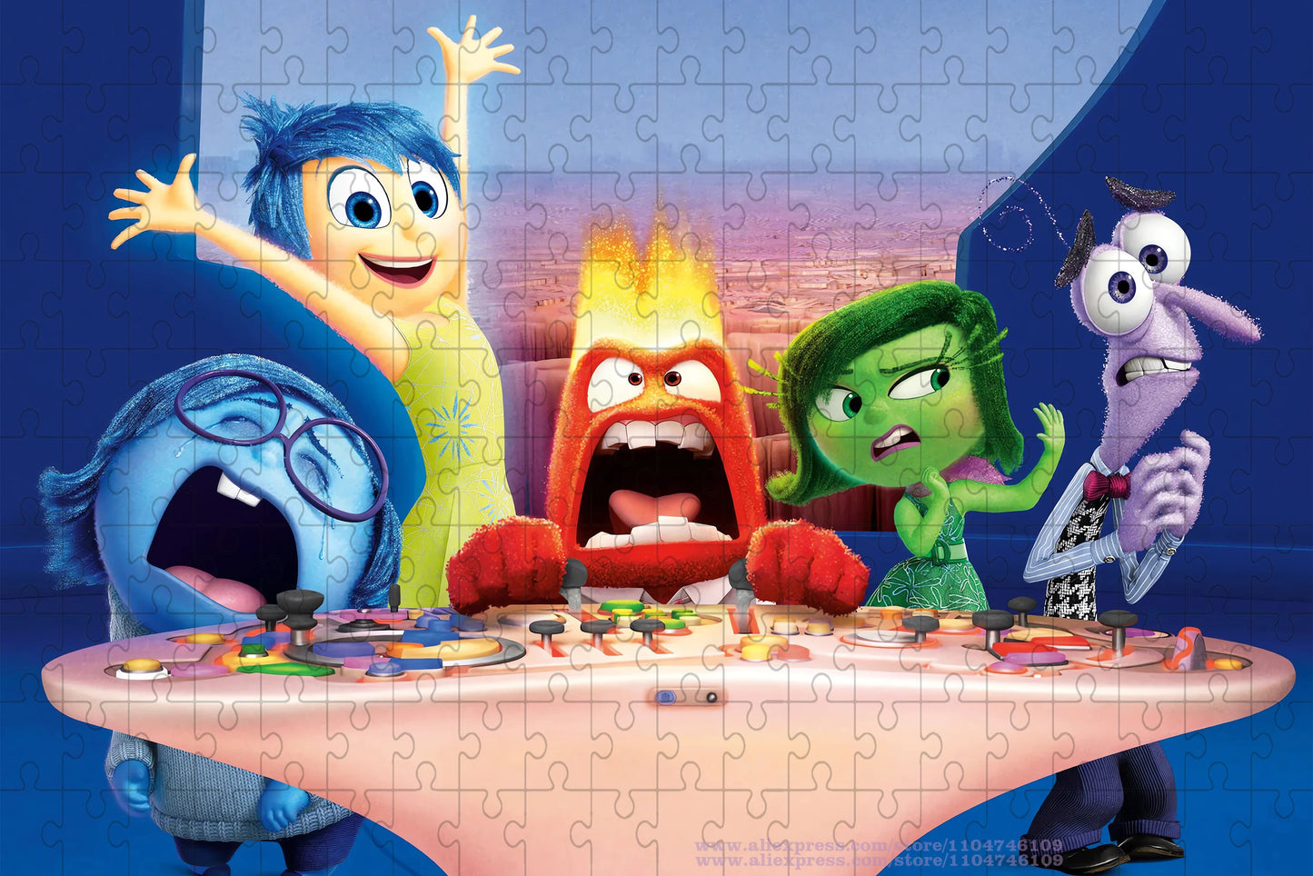 Movie Inside Out Puzzle Jigsaw 108/200/300/500/1000/1500Pcs Intelligence Puzzles Unisex Unique Puzzle with Print Gift Box