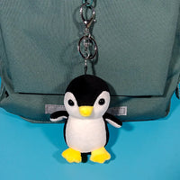 11CM Penguin Plush Pendant Soft Easy Hanging Mini 3D Eyes Cute Penguin Plush Keychain Stuffed Animals Bag Accessories For Gift