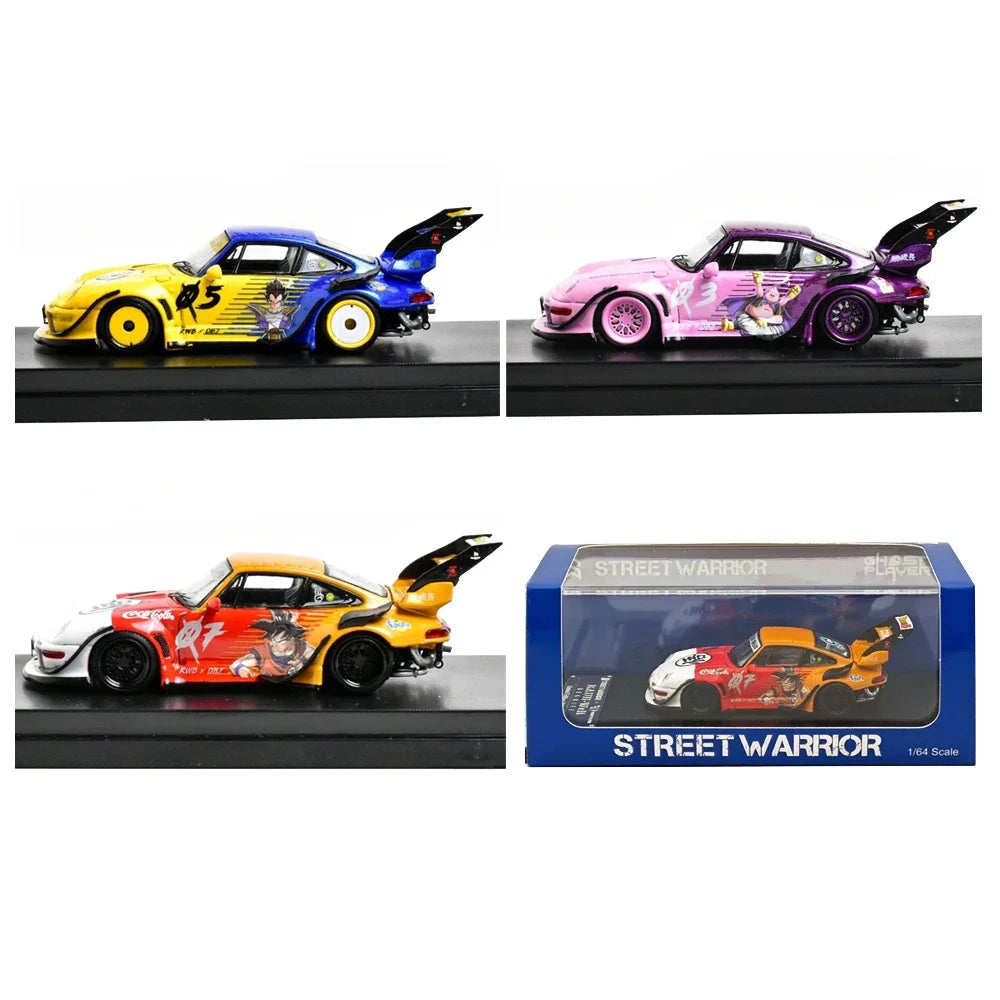 Street Warrior 1:64 Porsche RWB 993 Alloy Car Model Collection Series GIFT