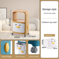 Cartoon Bedside Table Children's Storage Cabinets Finishing Rack Cabinet Cosmetic Organizers Sundries Sorting Bedroom Furniture