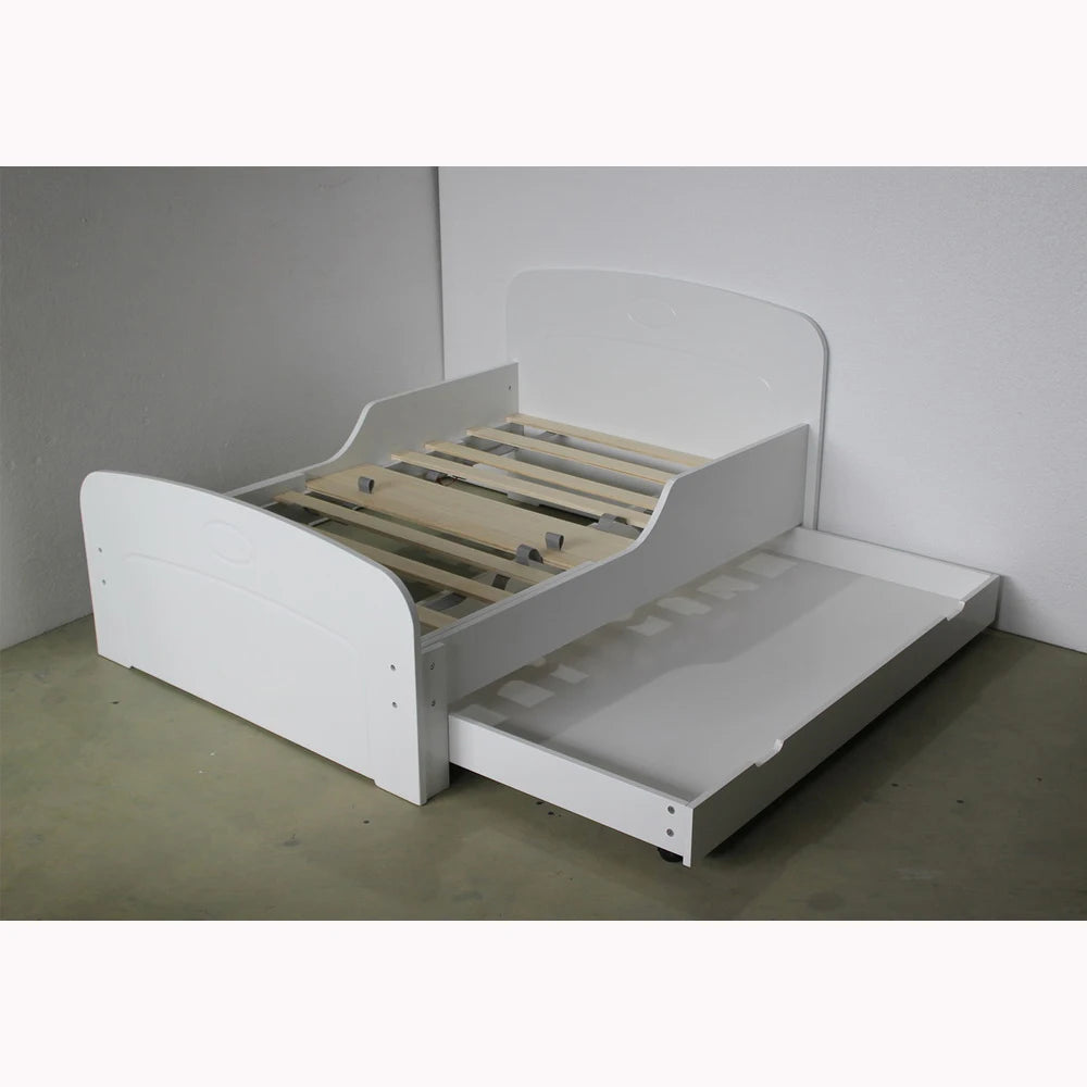Multi-Application Kids Extension Bed with Drawer Bedroom Modern Home School Kindergarten Hotel Hospital Outdoor Park Gym Villa