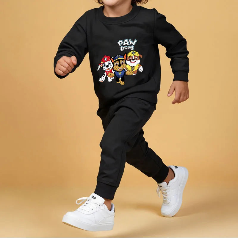 PAW Patrol Boys Fashion Hoodies Sets Fall Children Long Sleeve Pullover and Trousers Two Piece Suit Kids Casual Sweatsuit New