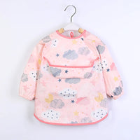 Kids Baby Bibs Toddler Waterproof Scarf Long Sleeve Apron Feeding Bibs for Infant
