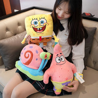Anime Plushie Doll Spongebob Peluches Doll Squarepants Patrick Star Squidward Eugene Krabs Gary Kawaii Cartoon Stuffed Plush Toy