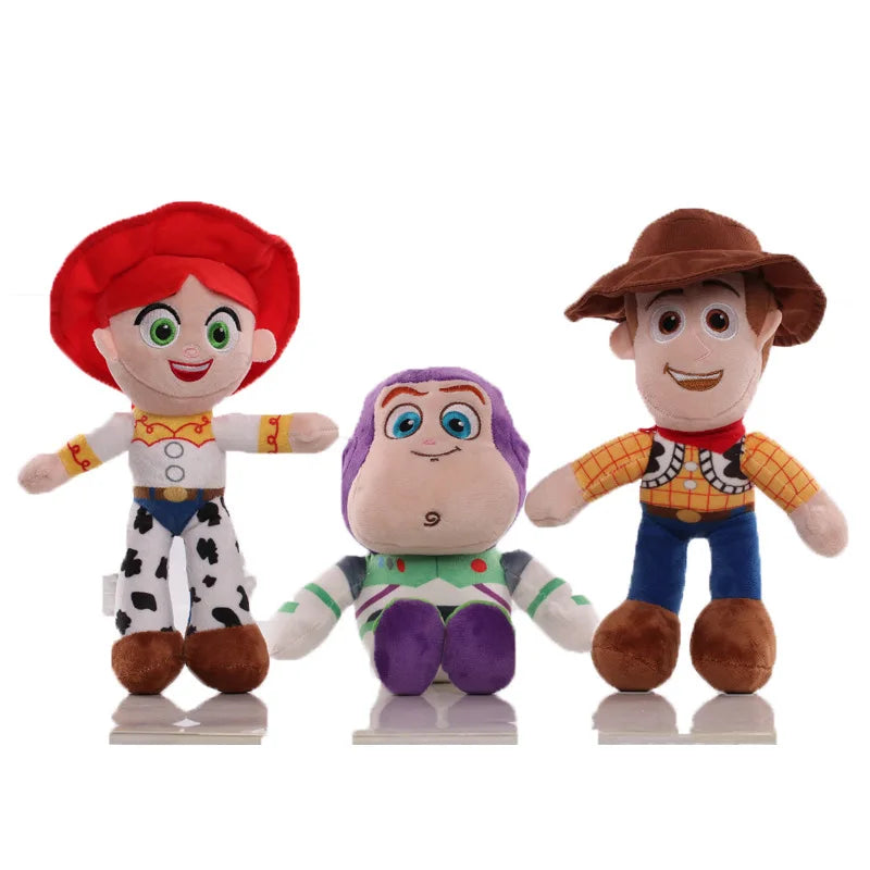 23cm Cute Woody Buzz Lightyear Plush Toy Lovely Stuffed Anime Jessie Plushies Pendant Cartoon Doll Home Decor Xmas Gifts