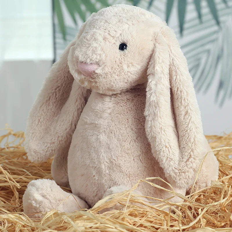 Shy Floppy Ear Bunny Plush Toy, Soft Stuffed Animal Doll for Girls, Cute Easter Valentine Birthday Gift for Kids, Friends