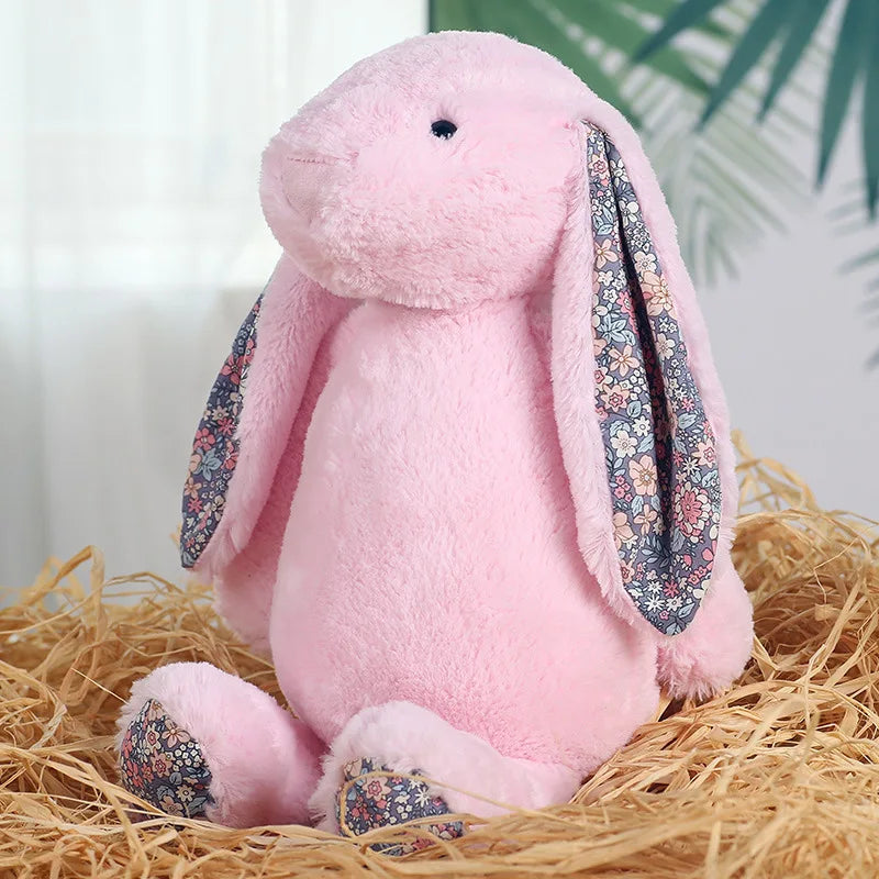 Shy Floppy Ear Bunny Plush Toy, Soft Stuffed Animal Doll for Girls, Cute Easter Valentine Birthday Gift for Kids, Friends