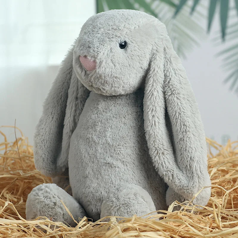 Shy Floppy Ear Bunny Plush Toy, Soft Stuffed Animal Doll for Girls, Cute Easter Valentine Birthday Gift for Kids, Friends