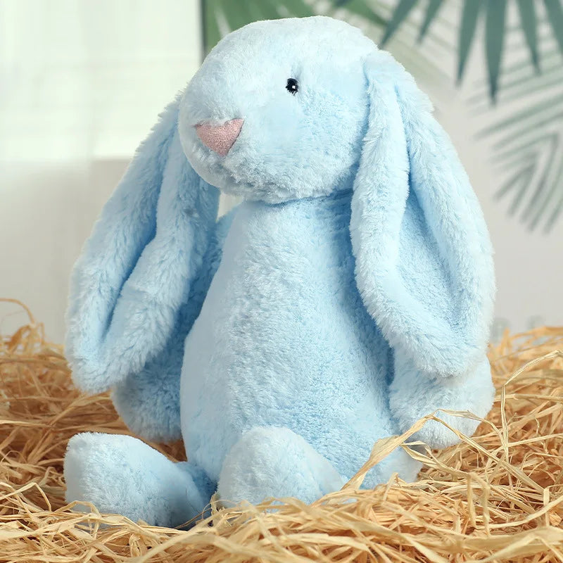 Shy Floppy Ear Bunny Plush Toy, Soft Stuffed Animal Doll for Girls, Cute Easter Valentine Birthday Gift for Kids, Friends