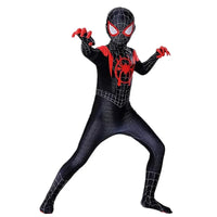 3-12Y Child Spider-Man Role-Play Costume Movie Superhero Mask Jumpsuit School Festival Performance Outfit Halloween Party