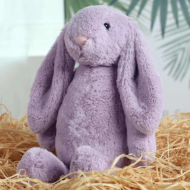 Shy Floppy Ear Bunny Plush Toy, Soft Stuffed Animal Doll for Girls, Cute Easter Valentine Birthday Gift for Kids, Friends