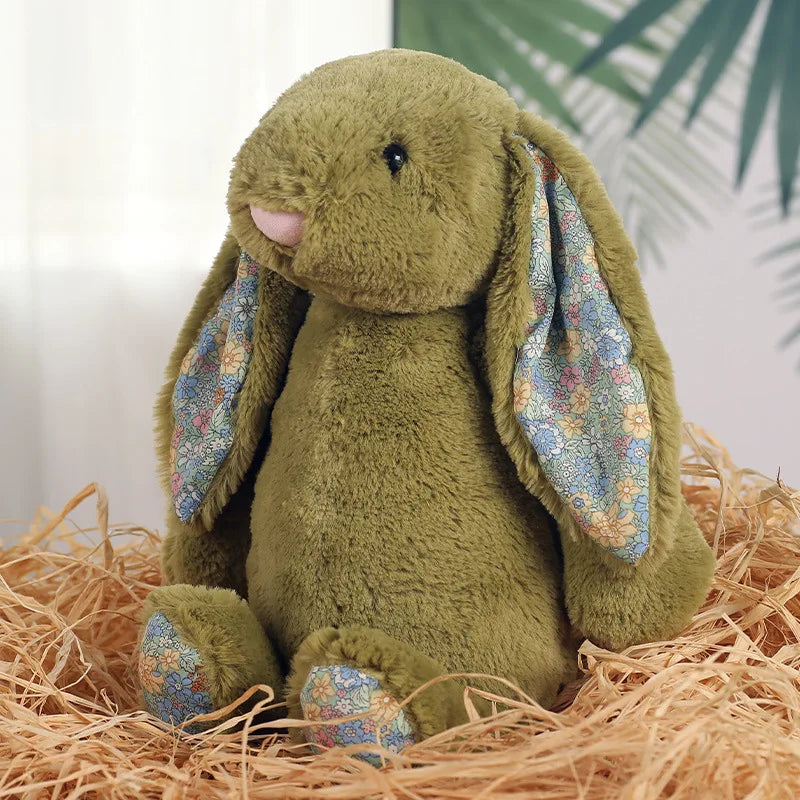 Shy Floppy Ear Bunny Plush Toy, Soft Stuffed Animal Doll for Girls, Cute Easter Valentine Birthday Gift for Kids, Friends