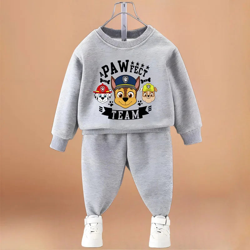 PAW Patrol Boys Fashion Hoodies Sets Fall Children Long Sleeve Pullover and Trousers Two Piece Suit Kids Casual Sweatsuit New