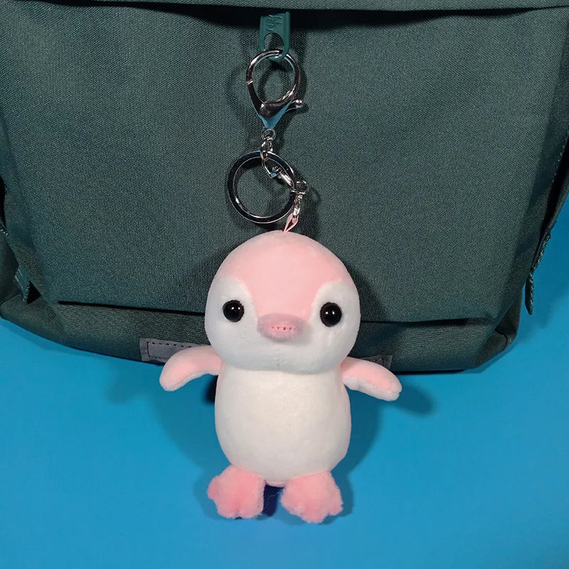 11CM Penguin Plush Pendant Soft Easy Hanging Mini 3D Eyes Cute Penguin Plush Keychain Stuffed Animals Bag Accessories For Gift