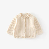 Korean Children's Clothes 2025 Autumn Girl Corduroy Straight-Leg Pants with Flower Embroidery 0-5Y Kids Casual Trousers