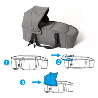 2 In 1 Portable Bassinet Baby Bed Nest Backpack Cribs With Bear Snuggle Swaddle Lounger For Hospital Park Use