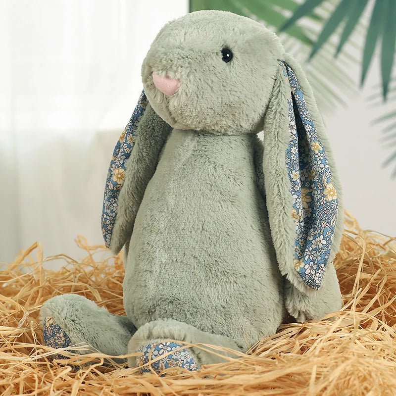 Shy Floppy Ear Bunny Plush Toy, Soft Stuffed Animal Doll for Girls, Cute Easter Valentine Birthday Gift for Kids, Friends