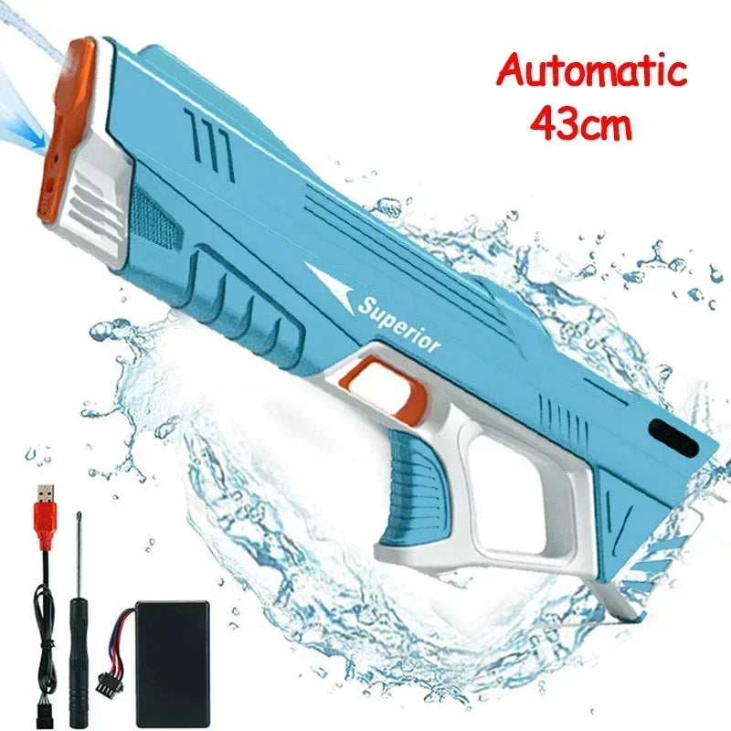 Electric Water Guns For Adults Powerful Squirt Automatic Water Suction Water Blasters Summer Outdoor Beach Toy For boys Kid Gift